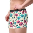 thumbnail image 2 of Yiaed heart Skull cute Print Men's Soft Cotton Boxer Shorts Breathable Boxers Underwear Moisture-Wicking Underwear Stretch Boxer Briefs for Man-Large, 2 of 5