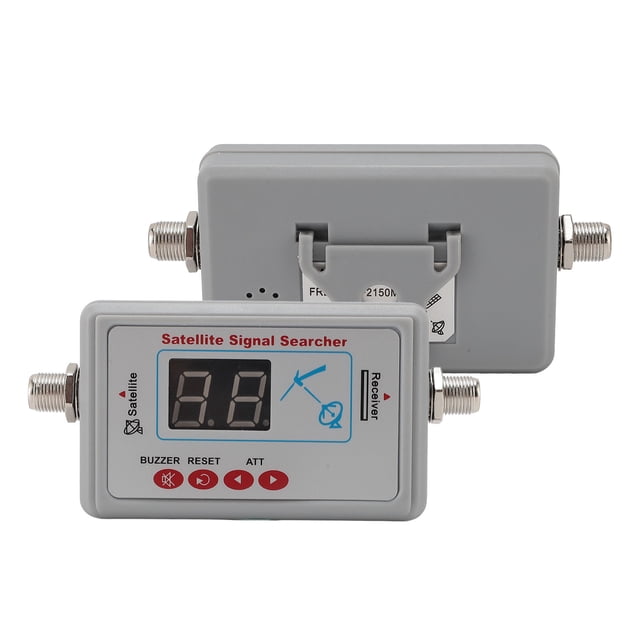 Satellite Signal Finder, Less Loss Amplifier Digital Satellite Signal Meter Backlight Buzzer for Camping