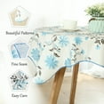 thumbnail image 5 of PiccoCasa Vinyl Tablecloth for Square Table 35" x 35" Blue Flower Waterproof, 5 of 8