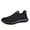 All Black, variant on Mens Slip on Sneakers Comfortable Walking Tennis Shoes Laceless Jogging Running Casual Athletic Shoes