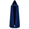 thumbnail image 4 of Capa con capucha de terciopelo rojo: capa de disfraz renacentista medieval para Halloween, cosplay y eventos, 4 of 4