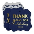 thumbnail image 3 of Inkdotpot Thank You For Celebrating With Us Bridal Shower-Baby Shower-Retirement-Wedding-Birthday Bottle Tag Real Gold Foil Favor Bracket Shape Hang Tags Pack Of 100, 3 of 7
