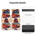 thumbnail image 5 of Cauagu Cultural Silhouette Journey Pattern Car Floor Mat Set of 4,Car Carpet Mats Car Mats with Anti-Slip Backing & Driver Heel Pad Universal Fit for Cars/Trucks/SUV/Vans, 5 of 6