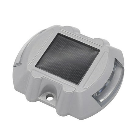 

6 LEDs Waterproof Solar Deck Lights Outdoor for Dock Pathway Driveway Garden Red Light Long Lasting Bright