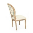 thumbnail image 5 of GDF Studio Newman French Country Fabric Dining Chairs, Set of 4, Blue and Beige Floral Print and Natural, 5 of 8