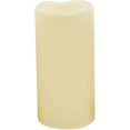 thumbnail image 1 of JZ-Outdoor Flameless LED Candle with Timing Function Waterproof Plastic Realistic Flickering Battery Operated LED Pillar Candle Long Lasting 1500 H Battery Life 3x6 inch Waved Edge, 1 of 4