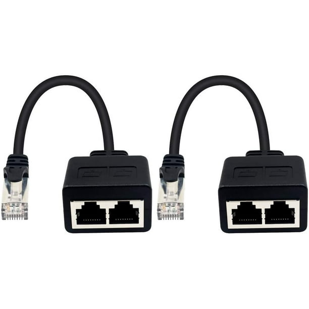 Répartiteur réseau Ethernet, câble adaptateur Y mâle vers 2