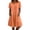 Orange, variant on SAWOBUUN Women Cotton Linen Shirt Dress Short Sleeve Collar Washed Crinkle Loose Midi Dresses Summer Casual Tunic Dress with Side Pockets