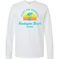thumbnail image 3 of Inktastic Summer Enjoy the Sunshine Huntington Beach California Blue Long Sleeve T-Shirt, 3 of 5