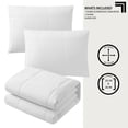 thumbnail image 4 of Sharper Image 3-Piece White Down Alternative Comforter Set, Queen, 4 of 5