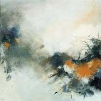 Giant Art 84x84 Transition Fine Art Giant Canvas Print in Orange