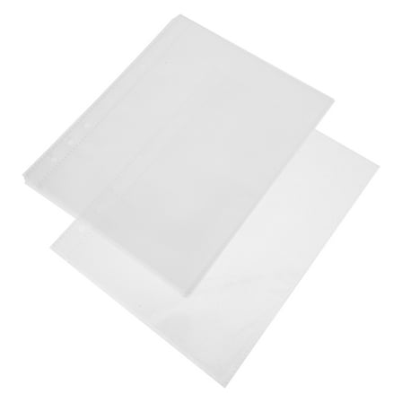 WEUVEB Binder Inserts Pcs Pp Photo Album Pockets Ring Binder Pockets Sided Sleeves Home Office Supplies