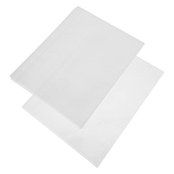 WEUVEB Binder Inserts Pcs Pp Photo Album Pockets Ring Binder Pockets Sided Sleeves Home Office Supplies