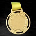 thumbnail image 5 of Correa antorcha medalla recuerdo aleación de zinc deporte competición premio con oro, 5 of 5