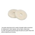 thumbnail image 4 of Uxcell Guitar Strap Button Felt Washer Lock Strap Block Guitar White Gasket, for Guitar Strap Button, Pack of 10, 4 of 6