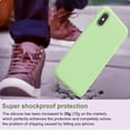 thumbnail image 6 of for iPhone X Case, iPhone Xs Case, Soft Silicone Gel Rubber Bumper Case Microfiber Lining Shockproof Full-Body Protective Case Cover for iPhone X/Xs - Matcha, 6 of 14