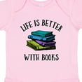 thumbnail image 4 of Inktastic Life's Better with Books Boys or Girls Baby Bodysuit, 4 of 5