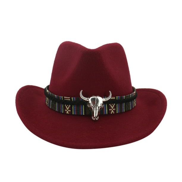 RoyalloveWinter Men & Women's Woven Cowboy Hat Classic Cattleman ...