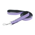 thumbnail image 1 of 6 ft. Purple Houndstooth Nylon Dog Leash, 1 of 1