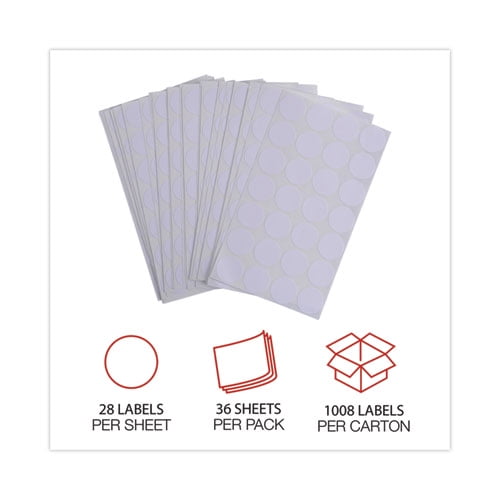 Self-Adhesive Removable Color-Coding Labels, 0.75 Self-Adhesive Removable Color-Coding Labels, 0.75