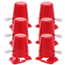 WEUVEB 6Pcs DIY Wind-Up Robot with Legged Walking Mechanism in Red for Craft and Stem Fun