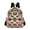 Colorful Aztec pattern, variant on JIALIOU Mini Backpack Purse for Women Quilted Casual Daypack Small Travel Shoulder Bag, Duck with Raincoat and Cap