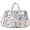 Blue Watercolor, variant on Gocvo Corduroy Tote Bag, Large Tote Bags for Women, Crossbody Shoulder Handbags for Work Travel(Retro Flower)