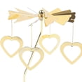thumbnail image 3 of Soporte Giratoria Viento Candlestick Carousel Candeler Metal para La Navidad Valentín Día Fiesta Teal, 3 of 9