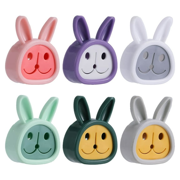 Zehuanyu 6 Pcs Adhesive Hooks Kitchen Towel Stand Plug Push for Towels