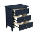 thumbnail image 5 of Pemberly Row Contemporary 3-drawer Midnight Blue Wood Nightstand, 5 of 9