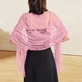 thumbnail image 2 of QASIEATN Everyday Wear Accessories for Women Solid Color Lace Shawl Bride's Bridesmaid Evening Dress Party Wraps Dinner Hollowed Out Lace Shawl, 2 of 4