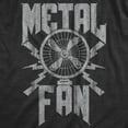 thumbnail image 2 of Mens Metal Fan T Shirt Funny Sarcastic Air Blowing Fan Graphic Novelty Music Tee for Guys Graphic Tees, 2 of 9
