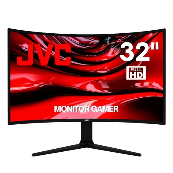 JVC Gaming Monitor 32 Pulgadas Full HD LED 1920 x 1080 2 HDMI 1 DisplayPort Audio Out Earphone Out