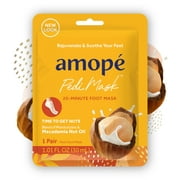 Amop PediMask 20-Minute Foot Mask - Time to Get Nuts with Macadamia Nut Oil