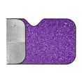 thumbnail image 2 of Kdxio Glitter Purple Print Windshield Sun Shade, Foldable Sun Blocker for Car,Truck,SUV Automotive Interior Sun Protection,Reflective Shade for Front Windshield(Small), 2 of 7