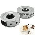 thumbnail image 2 of Honganda Tea Warmer, Hollow Out Stainless Steel Heater Tea Stand Candle Base, 2 of 6