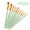 Green, variant on School Supplies Flat Head Paintbrush Set,Filbert Paint Brushes Set, 10 PCS Artist Brush for Acrylic Oil Watercolor Gouache Artist Professional Painting Kits