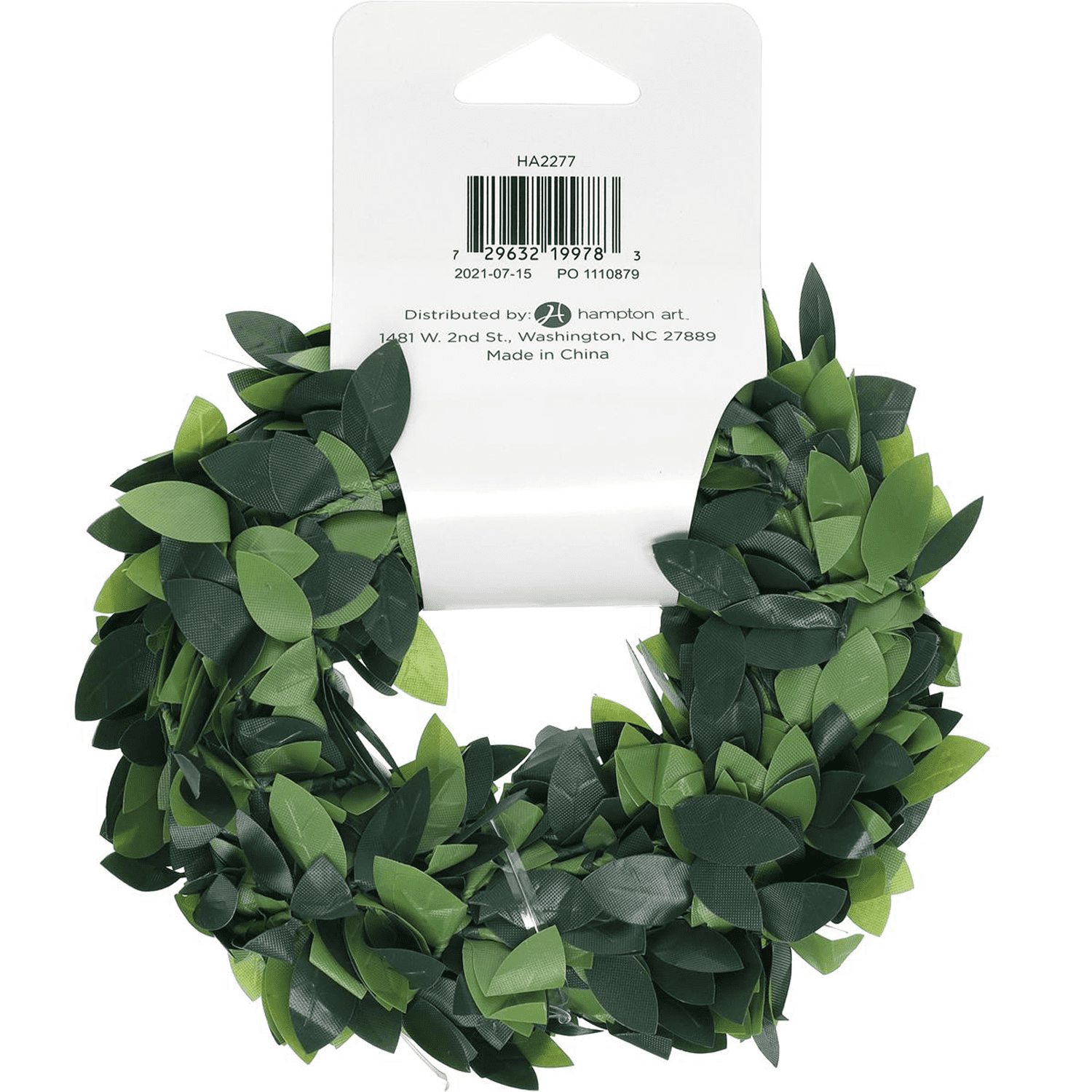 Leisure Arts Wire Green Greenery Garland, 20 Ft Long