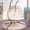 White cushion, variant on 2-Person Indoor Outdoor Porch Swing Chair with Stand, Patio Wicker Egg Swing Chair with Cushions & Neck Pillows