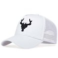 thumbnail image 5 of Gorras de béisbol bordadas con astas de animales Unisex, sombreros casuales ajustables para exteriores, sombrero protector solar, primavera y verano, 5 of 5