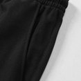 thumbnail image 6 of Fancifize Teen Boys Athletic Shorts Quickly Dry Wide Leg Elastic Drawstring Waist Sweat Shorts Kids Workout Shor Pants 7-19 Years,Black, 6 of 8