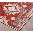 thumbnail image 4 of 8' x 10' Quick Dry Traditional Red Beige Indoor/Outdoor Rug, 4 of 7