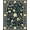 Blue, Pattern 2, variant on ODIKA 4'x6' Machine Washable Non-Slip Area Rug, Mystic Garden Non Slip With Easy Clean Surface High Traffic Rug, Blue, 84300