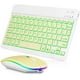 thumbnail image 1 of Combo de Teclado y Mouse Bluetooth Recargable, Retroiluminado en 7 Colores, Juego de Teclado de Mouse Inalámbrico Compacto y Portátil Ultradelgado para Android, Windows, Tableta, Teléfono Celular, iPhone, iPad Mini, iPad 13 y Superior, 1 of 9