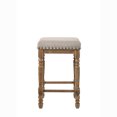 thumbnail image 2 of ACME Furniture Farsiris Rubberwood Counter Height Bar Stool, Weathered Oak, 2 of 3