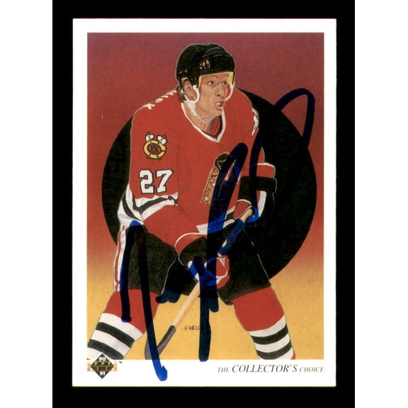 Jeremy Roenick Autographed 1990-91 Upper Deck Card #316 Chicago Blackhawks SKU #248159