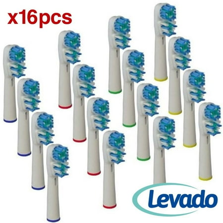 Braun Electric Toothbrush Replacement Heads (Generic Oral B Braun Dual Clean Electric Toothbrush Replacement Brush Heads 16 Pack♥ Compatible With Oral B Pro 500 1000 3000 5000 6000 7000 8000 Vitality.., By)