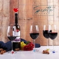 thumbnail image 3 of Servette Home Wine Bottle Stopper with 4 Wine Glass Charms - Heart, 3 of 6