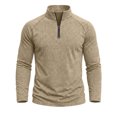 thumbnail image 2 of Trikvn Men's Quarter Zip Pullover Shirts Long Sleeve Mock Neck Slim Fit Athletic Tops Casual Lightweight Activewear Sweaters for Golf Workout Running and Daily Wear, 2 of 7
