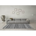 thumbnail image 3 of Ahgly Company Indoor Square Oriental Gray Modern Area Rugs, 5' Square, 3 of 4